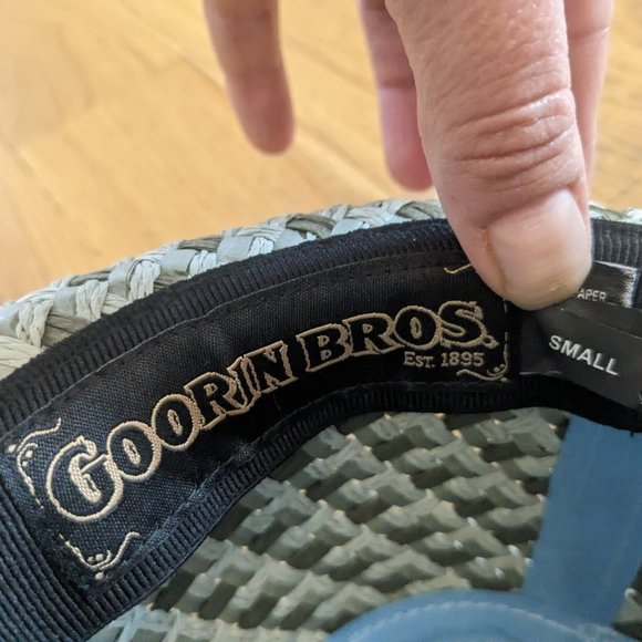 Goorin Bros. Woven Paper & Cotton Fedora Hat light sky blue - Picture 4 of 4